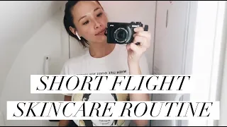 My Short Flight Skincare Routine | Airplane Skincare | Aja Dang