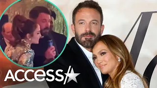 Ben Affleck Sings w/ Jennifer Lopez At Their Holiday Party