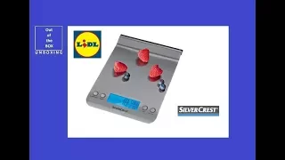 SilverCrest Kitchen Scale UNBOXING (Lidl max. 5kg (11 lb) Graduation: 1 g (0.1 oz) 2x 1.5V AAA)