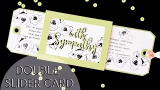 Double Slider card/ Открытка с 2мя выдвижными элементами.
