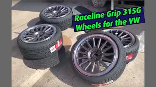 New Raceline Grip 315G Wheels 18x8.5 +35 for the VW Golf MKIV from Fitment Industries