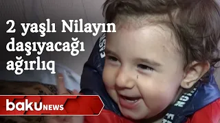 Raketin ağırlığını çiyinlərində daşıyacaq 2 yaşlı Nilay - Baku TV