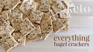 Keto Everything Bagel Crackers | Vegan Dairy-Free Gluten-Free