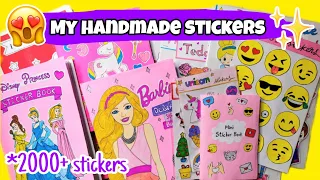 My Handmade Stickers Collection / diy sticker kaise banate hain / sticker book