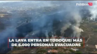 La desesperación de un vecino de Todoque por el avance de la lava