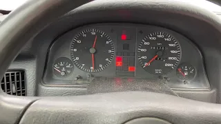 Audi 80 b4 1.9 TDI cold start at -13 degrees