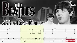 The Beatles - Abbey Road Medley  (🔴Bass + Drum Tabs) By Paul McCartney & Ringo Starr #chamisbass
