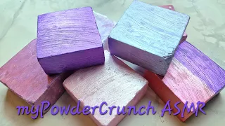 • Crispy • Crunchy Metallic Dyed Fresh Gym Chalk Blocks • Plain Jane • ASMR • Oddly Satisfying •