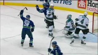 Canucks Vs Sharks - Alex Edler 1-0 - 03.18.10 - HD