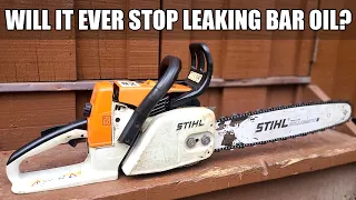 Can I Stop This STIHL 026 Chainsaw From Leaking Bar Oil? Let's Find Out!