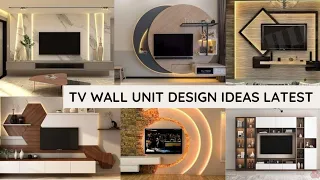 Wall-Mounted TV Stand Designs with Living Room Wall Panels for Home Interior Wall Decor | TV Cabinet