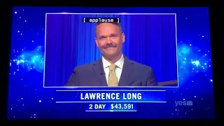 Jeopardy, intro - Lawrence Long Day 3 (2/9/22)