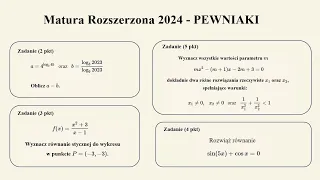 Matura Rozszerzona - maj 2024 - PEWNIAKI