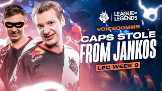 Caps Stole From Jankos | LEC Spring 2020 Week 9 Voicecomms