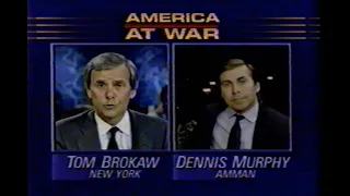 Gulf War News Coverage - Air Campaign Begins in Iraq - January 1991 - NBC News