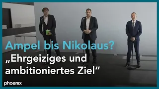 #Ampel: Pressekonferenz der Generalsekretäre von SPD, FDP und Grünen