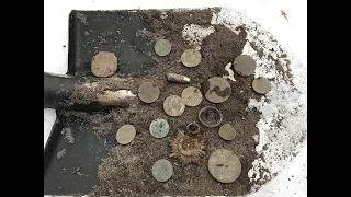 Пошук/коп монет та скарбів металошукачем на старій дорозі в лісі 2019 Україна. Є знахідки!