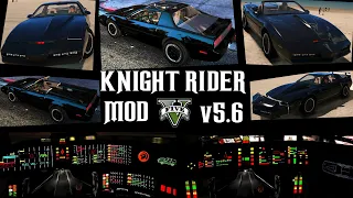 Knight Rider Mod v5.6 for GTA 5 - All abilities, functions and animations