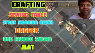 😀 Grim soul crafting and building sewing table stone working bench dagger mat one handed sword 👌