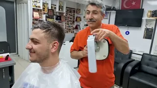 ASMR CRAZY RELAXING HAIR TRIMMING , MASSAGE AND SKIN CARE WITH TURKISH BARBER MUNUR ONKAN