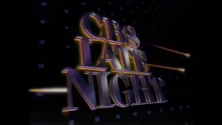 CBS Late Night intro 1991