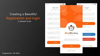 Creating a Beautiful Registration ( Sign Up ) and login in Xamarin Forms ( MVM ) UI/UX - No Talking