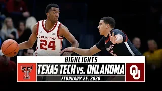 No. 22 Texas Tech vs. Oklahoma Basketball Highlights (2019-20) | Stadium