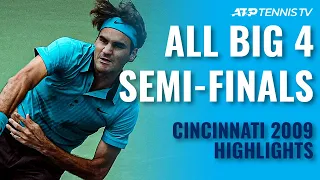 When The Big 4 Meet in the Semi- Finals 🔥 | Cincinnati 2009 Classic Highlights