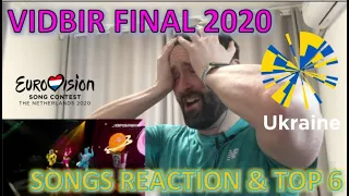 🇺🇦🇺🇦 Vidbir Final: Songs REACTION & Top 6 | Eurovision 2020🇺🇦🇺🇦