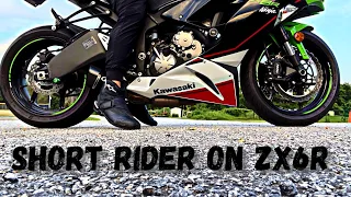 Short Rider on ZX6R  | 2021 Kawasaki Ninja ZX6R KRT Edition #bikelife
