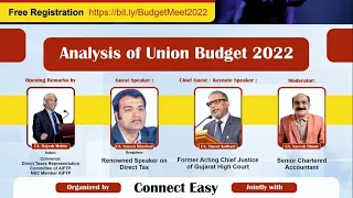 Analysis of Union Budget 2022 @ Connect Easy