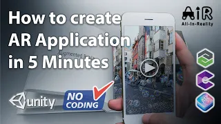 Create an Augmented Reality Application in 5 mins| Vuforia, Unity Tutorial - Without any Code | 2022