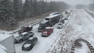 Winter Storm, Interstate 35 Pileup, Faribault MN 12-10-2021