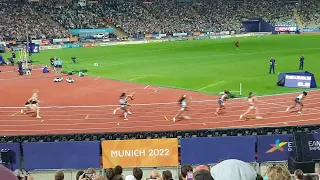 European Championships Munich 2022 Final 4×100m Women Frauen Staffel Gold Medaille EM Sprint Sieger