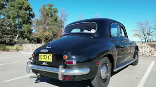 I take Clementine, the 1954 Rover P4 90, for a drive to practice drone flying/filming.
