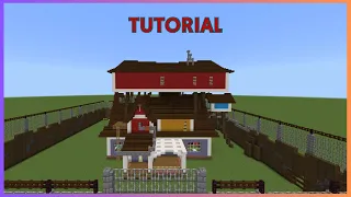Minecraft Tutorial: How To Make Hello Neighbor Act 2 House! (New Version)