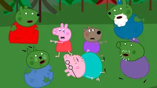 PEPPA PIG ZOMBIES AT SCHOOL - PEPPA PIG FUNNY ANIMATION ROBLOX HALLOWEEN