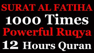 Al Fatiha X 1000 | 12 Hours Beautiful Quran Recitation | Relaxation | Stress Relief | Black Screen