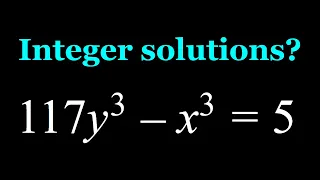 Solving 117y^3-x^3=5, a Diophantine Equation