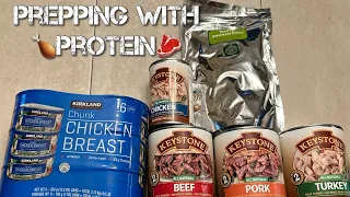 Prepping with Protein : Canned and Freeze Dried Meat : Chicken, Beef, Pork, Turkey : Food storage