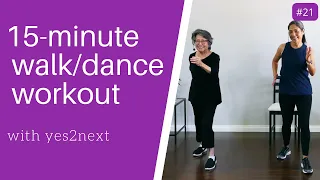 15 minute Walk Dance Cardio for Fat Loss | Seniors and Beginner Exercisers