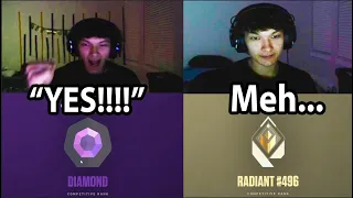 Sinatraa reacts to Reaching Radiant vs Diamond