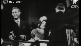 King George VI and Queen Elizabetht the Queen Mother visit Birmingham for anniversary cele...(1948)