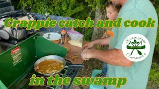 Crappie catch and cook in the swamp