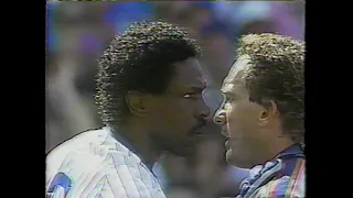 New York Mets vs Chicago Cubs (6-25-1988) "Bob Ojeda Drills Andre Dawson"