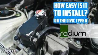 Radium Engineering Coolant Expansion Tank Installation and More! | Civic Type R Build Ep. 5