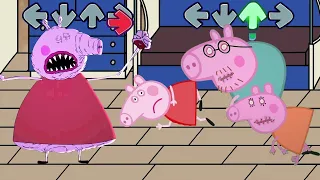 Horror Peppa Pig Become Kind in Friday Night Funkin be like || Muddy Puddles Funkin