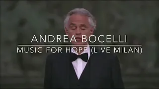 Andrea BOCELLI - Music For Hope (Live Milan Duomo 12/04/20)