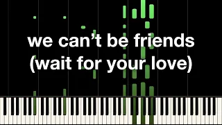 Ariana Grande - we can’t be friends (wait for your love) | Piano Cover (Synthesia Tutorial)