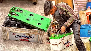 Amazing Restoration Technique of an Old Dead lead Acid Battery | Amazing skills |